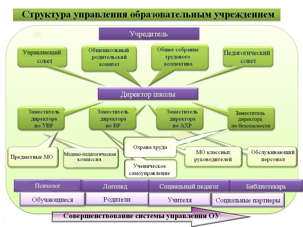 Структура и органы управления образовательной организацией